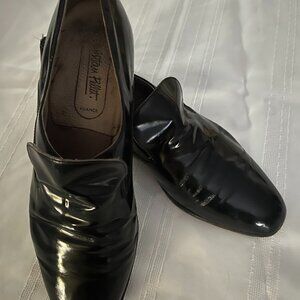 Men's Black Patent Leather Slip-On Dress Shoes Size 10.5